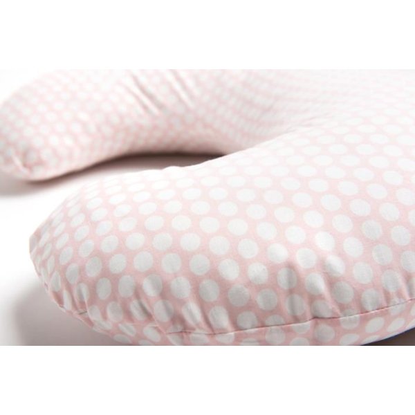 Poduszka do karmienia 140 cm Comfort Exclusive Zaffiro - Grochy różowo-białe