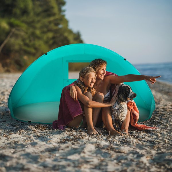 Namiot plażowy samorozkładający, parawan ogrodowy UV50 XXL Outtec - XXL