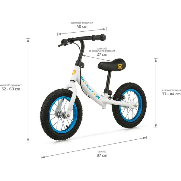 Rowerek biegowy Police Stars - police