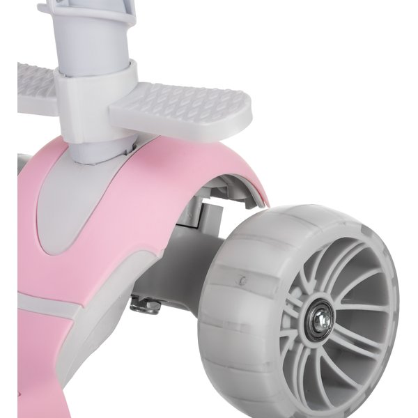 Hulajnoga trójkołowa, jeździk 3w1 Stars - różowy