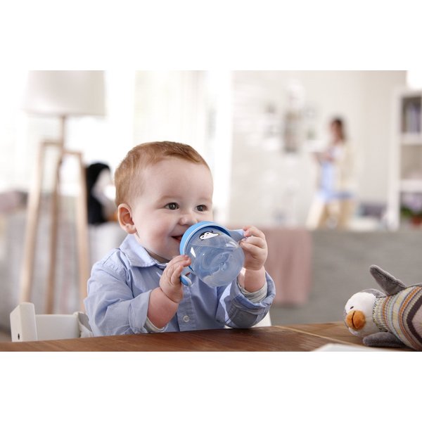 Kubek niekapek Picie bez rozlewania 340ml 18m+ Avent - błęit