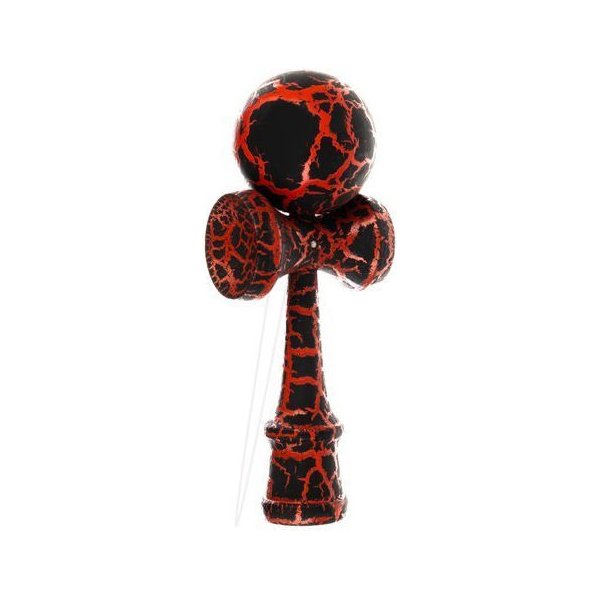 Gra zręcznościowa drewniana Kendama - czerwony