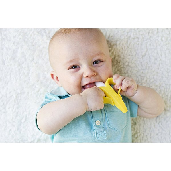 Szczoteczka Treningowa Baby Banana - banan żółty