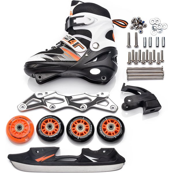 Rolki 4w1 Seasons Meteor - pomarańczowy