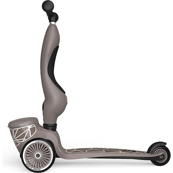Jeździk, hulajnoga Highwaykick 1 z zamykanym schowkiem Scootnadride - brown