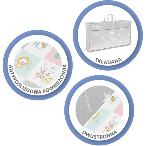 Mata edukacyjna Inda Alphabet 180x200cm Kidwell - Alphabet 180x200