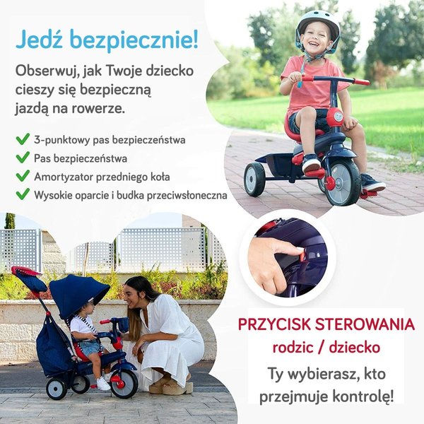 Pojazd, rowerek 4w1 Smart Trike