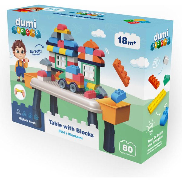 Stół z klockami Dumi Blocks Dumel Discovery