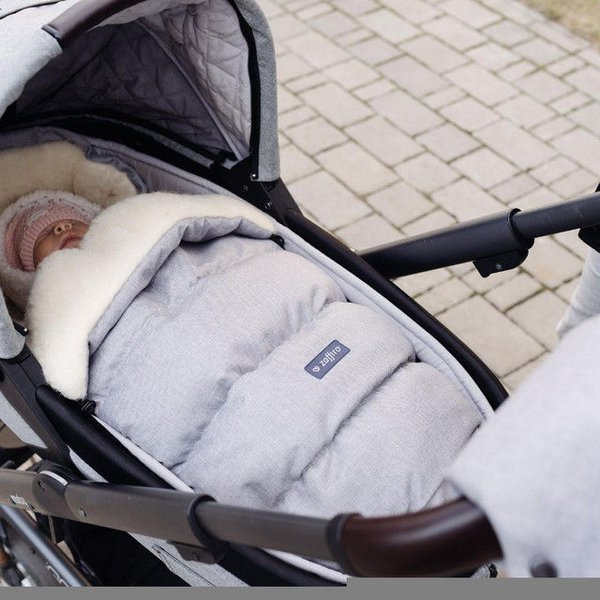 Śpiwór do wózka S20+ iGROW Wool Zaffiro - Melanż Granatowy