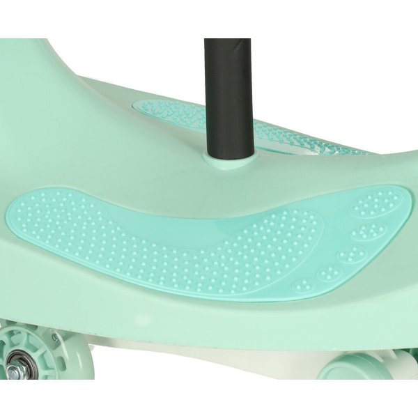 Jeździk grawitacyjny świecące koła LED - miętowy