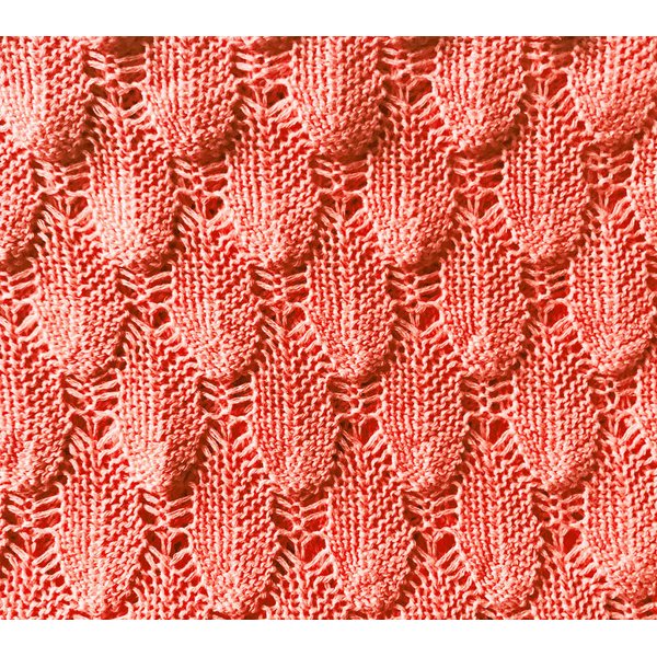 Kocyk ażurowy boho 100x80cm Lullalove - koral