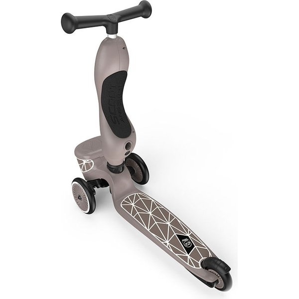 Jeździk, hulajnoga Highwaykick 1 z zamykanym schowkiem Scootnadride - brown