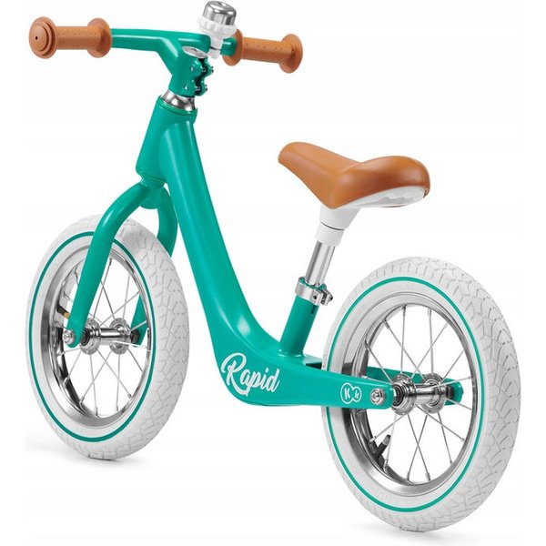 Rowerek biegowy z dzwonkiem Rapid Kinderkraft - miętowy