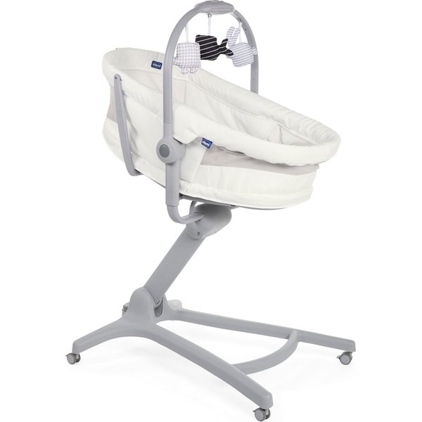 Leżaczek krzesełko Baby Hug Air 4w1 - white snow