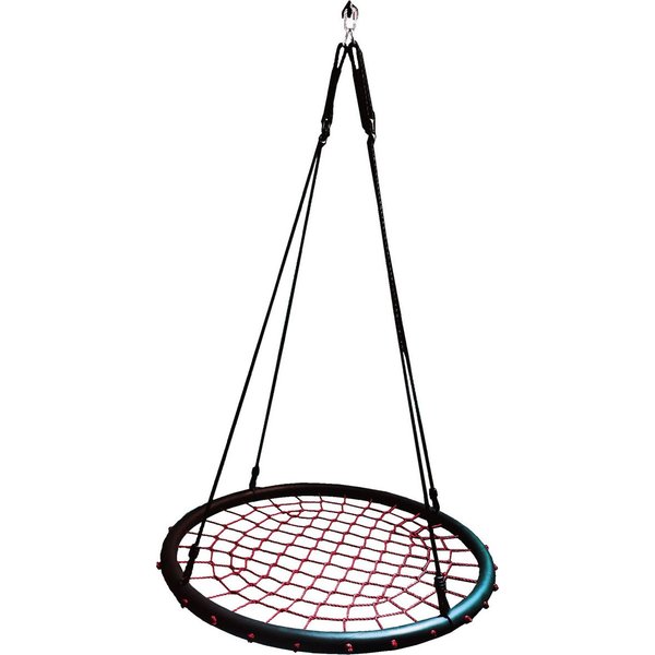 Huśtawka ogrodowa, bocianie gniazdo XXL 120cm Saska Garden - czerwona