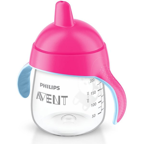 Kubek niekapek Picie bez rozlewania 260ml 12m+ Avent - różowy