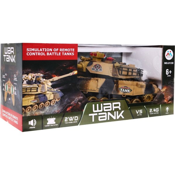 Czołg zdalnie sterowany R/C - beżowy