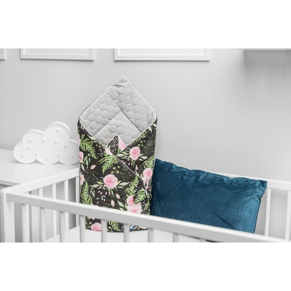 Rożek velvet 75x75cm Sensillo - kwiaty