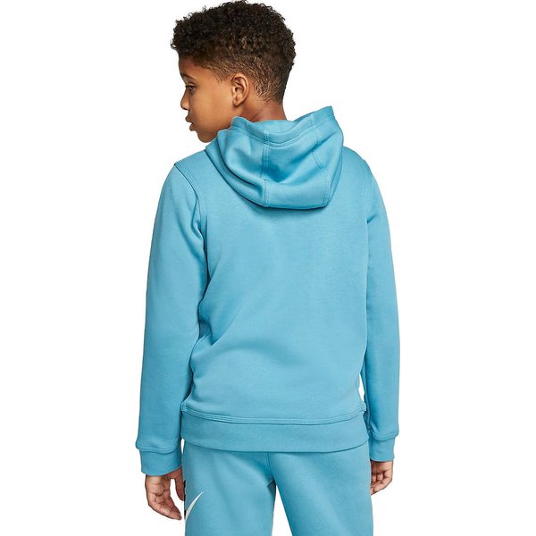 Bluza chłopięca z kapturem Sportswear Club Fleece Nike - błękitna