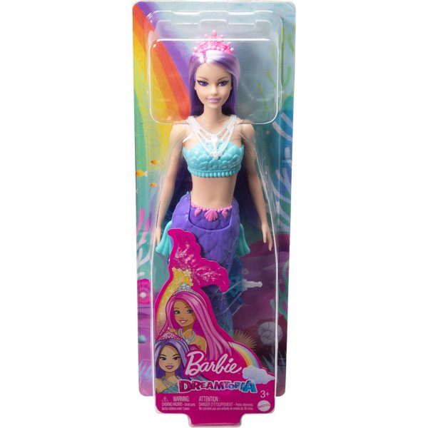 Barbie Dreamtopia Syrenka lalka podstawowa Mattel - fioletowo-niebieski