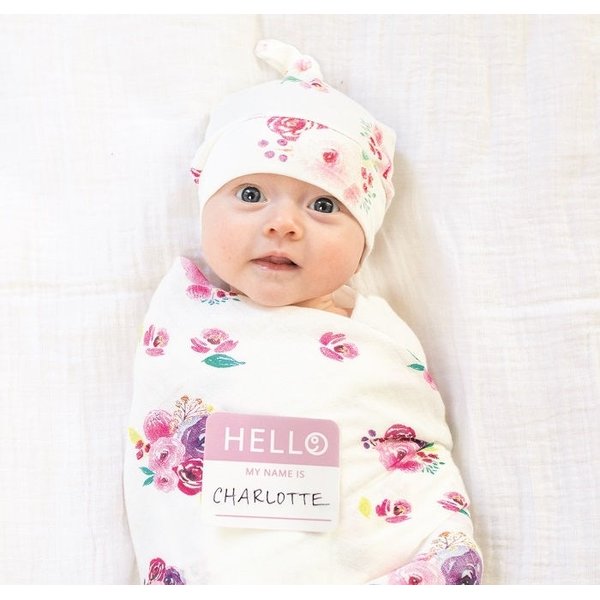 Zestaw Kocyk + czapka Lulujo - Posies