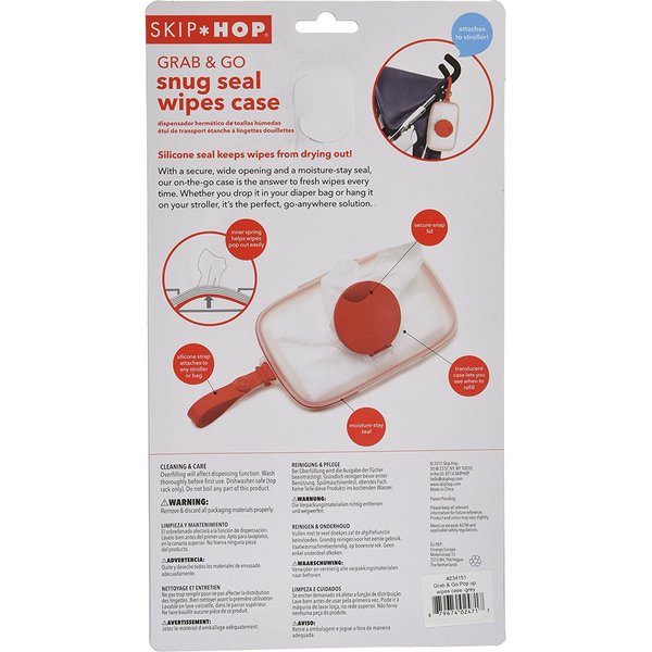 Pojemnik na mokre chusteczki Skip Hop - Swipes Grey