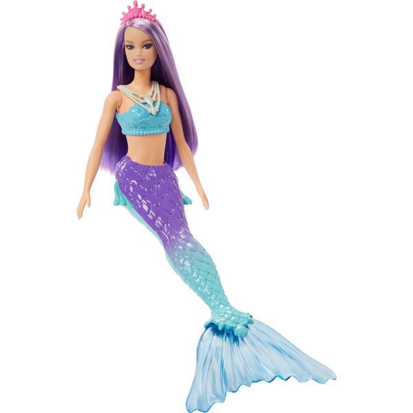 Barbie Dreamtopia Syrenka lalka podstawowa Mattel - fioletowo-niebieski