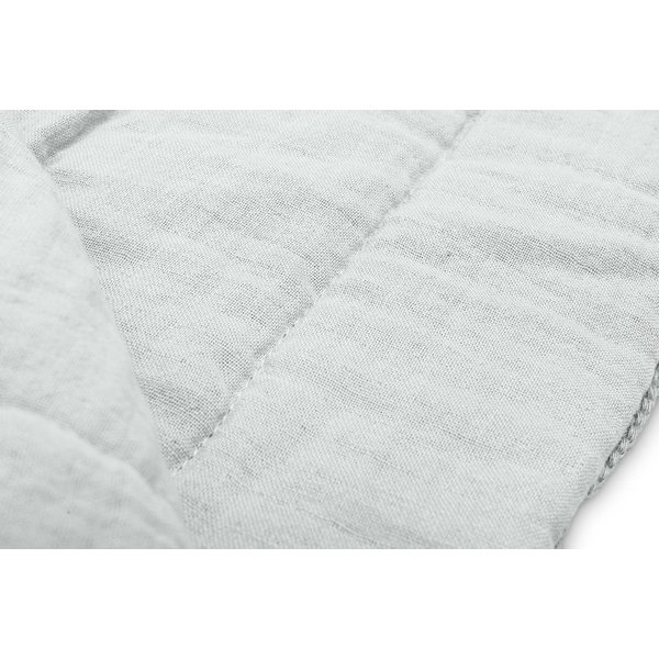 Komplet do łóżeczka dziergany z muśliną Sensillo - szary