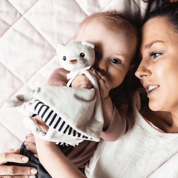 DuoDuo Kocyk przytulanka króliczek Whisbear - Szary