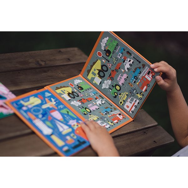 Puzzle magnetyczne 2w1 20el. 4+ Mudpuppy - środki transportu