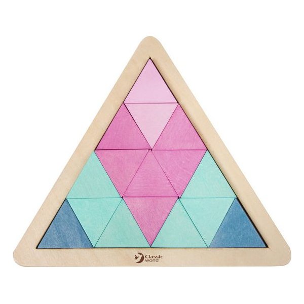 Układanka trójkąty Mozaika Klocki Classic World