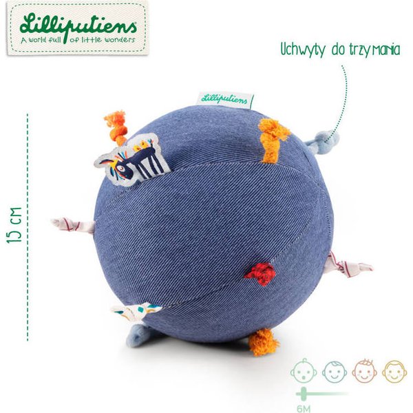 Piłka sensoryczna Osiołek Ignace 6m+ Lilliputiens