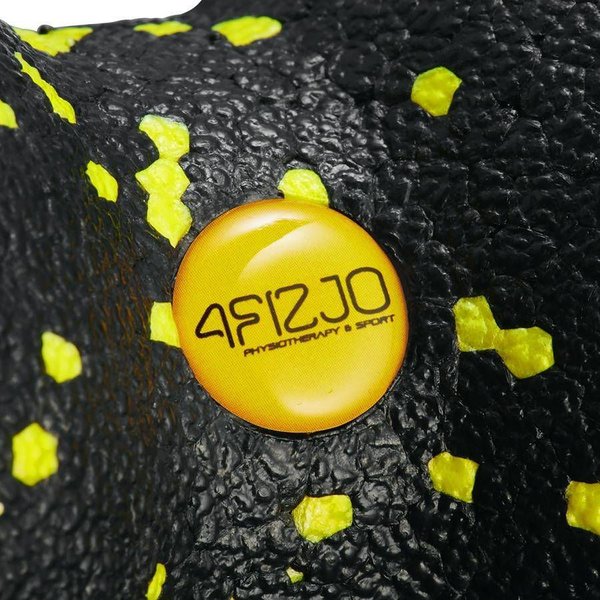 Piłka do masażu lacrosse podwójna 8cm 4Fizjo - żółta