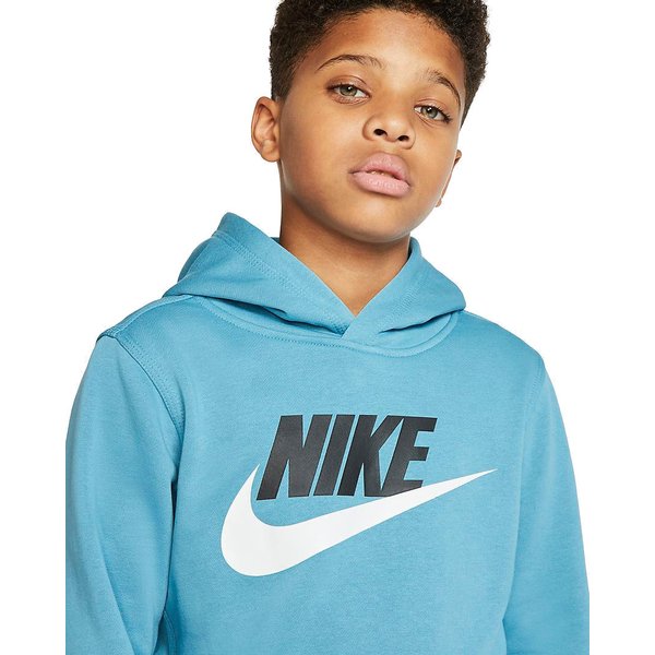 Bluza chłopięca z kapturem Sportswear Club Fleece Nike - błękitna