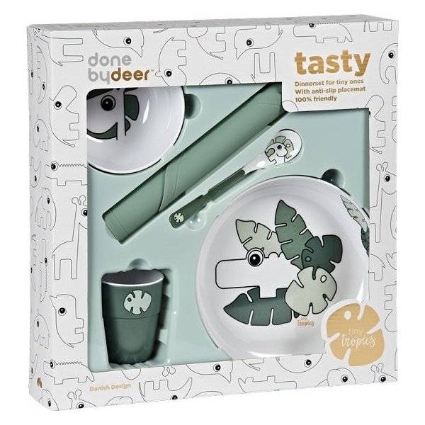 Zestaw obiadowy dla dzieci 5el. Tiny Tropics Done by Deer