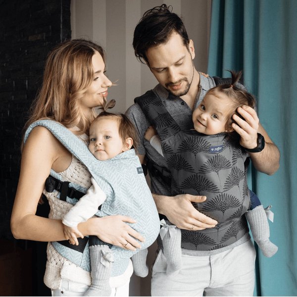 Nosidełko ergonomiczne City Zaffiro - Graphite Fern