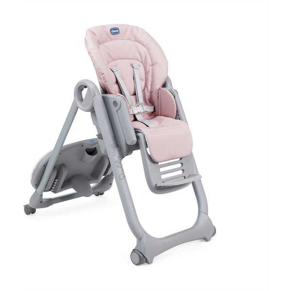 Krzesełko do karmienia Polly Magic Relax 4 kółka Chicco - paradise pink