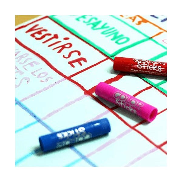 Farby w kredce 6 kolorów Apli Kids - metallic