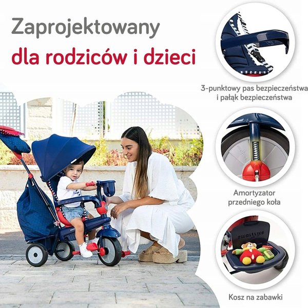 Pojazd, rowerek 4w1 Smart Trike