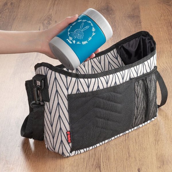 Termos obiadowy szeroki stalowy 300ml Reer - Niebieski