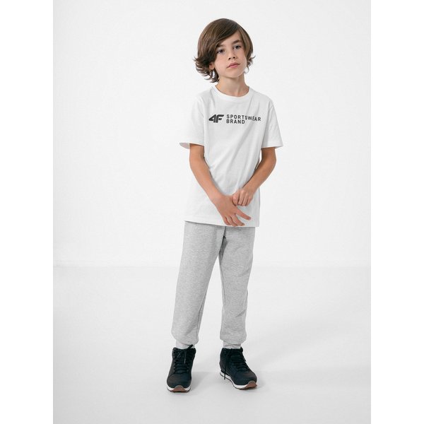 Spodnie chłopięce HJZ22 JSPMD001 4F - szare