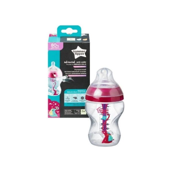 Butelka antykolkowa 260 ml Girl Advanced Tommee Tippee