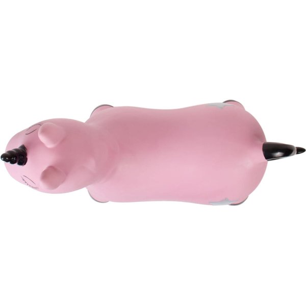 Skoczek jednorożec gumowy Sun Baby - różowo-czarny