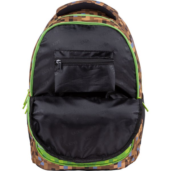 Plecak młodzieżowy Backup 4 Model A 26L Derform - zielono - brązowy