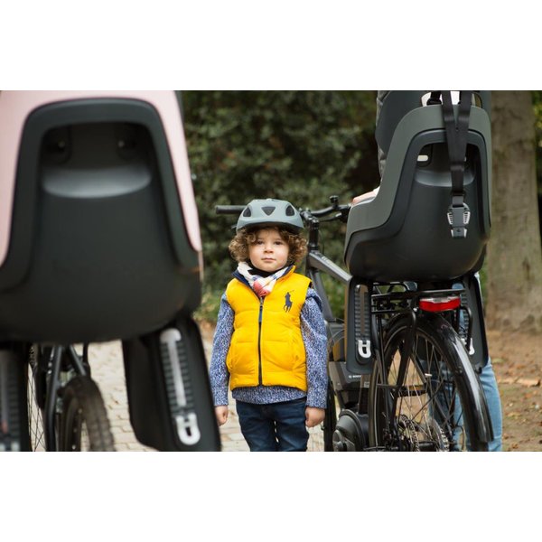 Fotelik rowerowy Go do ramy + kask Bobike - Marshmallow Mint