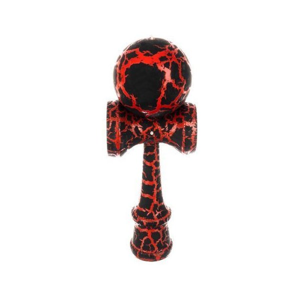 Gra zręcznościowa drewniana Kendama - czerwony