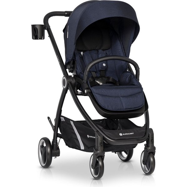 Wózek wielofunkcyjny 2w1 Crox + torba do wózka Euro-Cart - Cosmic Blue