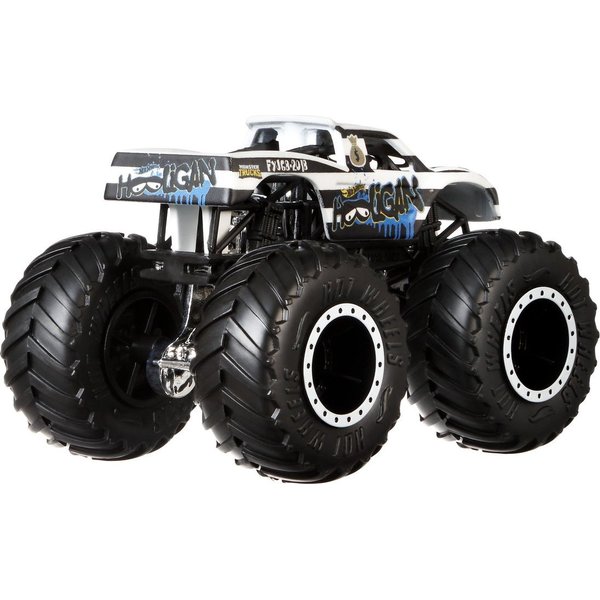 Dwupak Superterenówka Monster Jam Hot Wheels - Police vs Hooligan