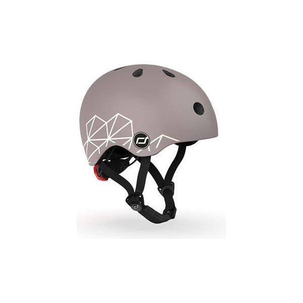 Kask dla dzieci 1-5 lat Scootandride - Brown Lines