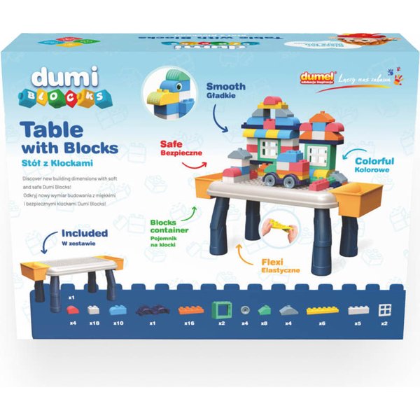 Stół z klockami Dumi Blocks Dumel Discovery